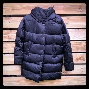 Zara black down puffer jacket